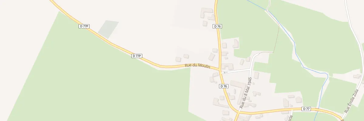 Plan du 2B Rue du Moulin à Molain