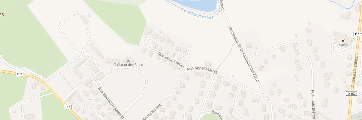 Plan du 6 Rue Irène Ferrier à Courpière