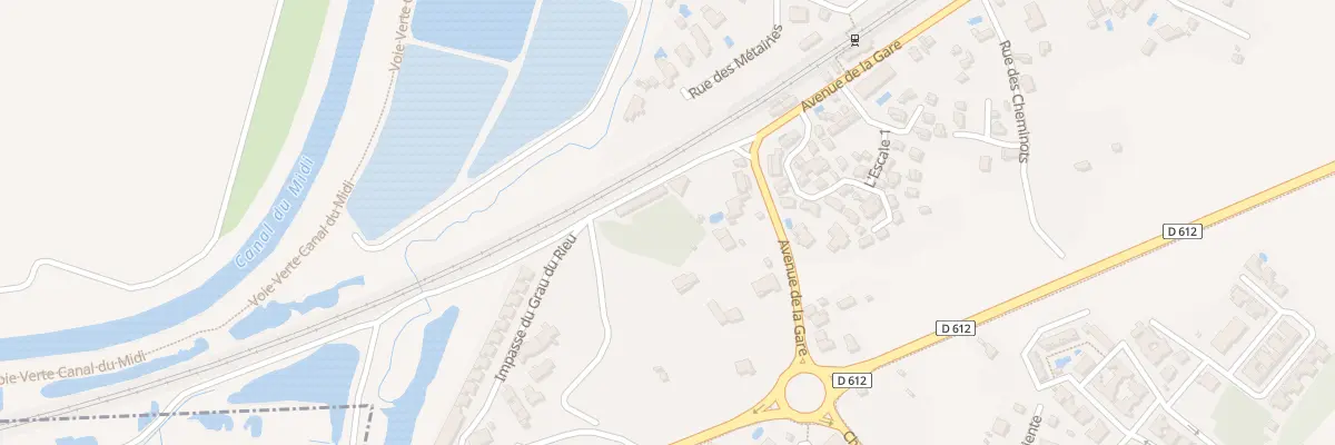Plan du 18 Av de la Gare à Marseillan