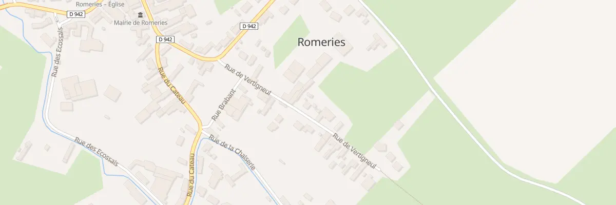 Plan du 9 Rue de Vertigneul à Romeries
