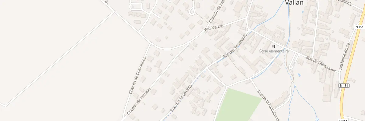 Plan de Che de Peteau à Vallan