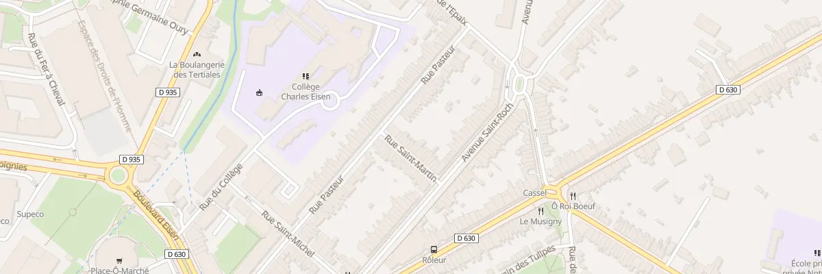 Plan du 5 Rue Saint-martin à Valenciennes