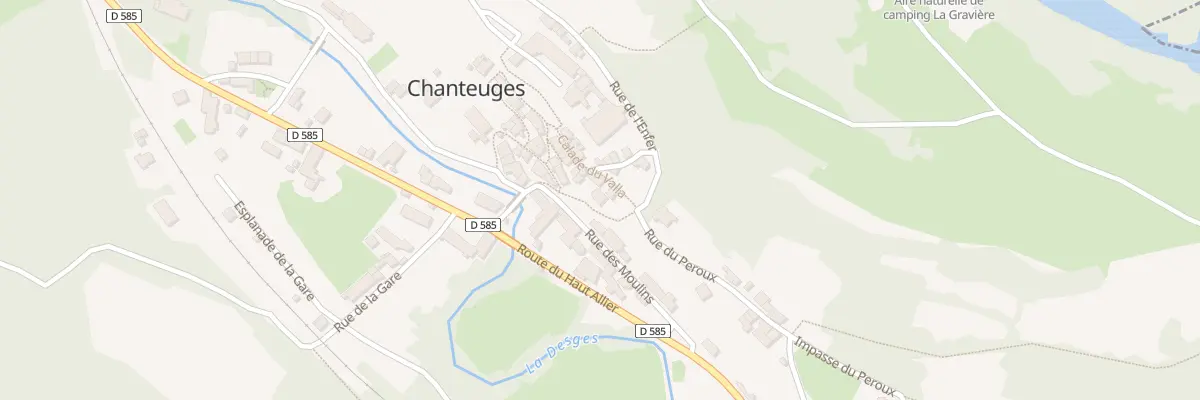 Plan du 5057 Le Bourg à Chanteuges