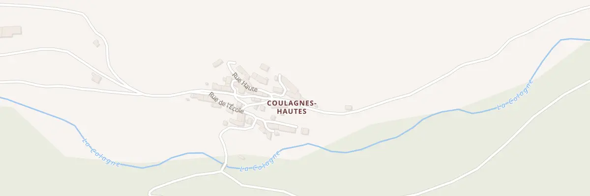 Plan du 5197 Coulagnes Hautes à Monts-de-Randon