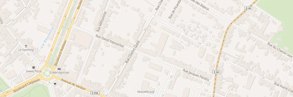 Plan du 13 Rue Jacques Perdrix à Valenciennes