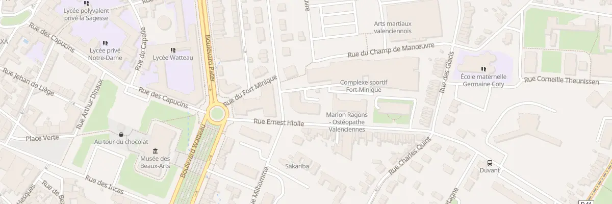 Plan du 1B Rue Ernest Hiolle Res Posiere à Bachant