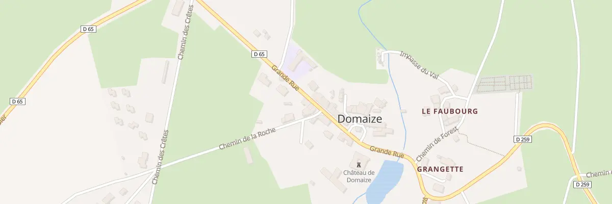 Plan du 5201 Bourg de Domaize à Domaize