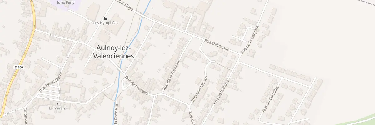 Plan du 12 Rue de la Fontaine à Aulnoy-lez-Valenciennes