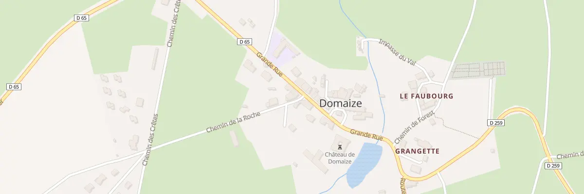 Plan du 5021 Bourg de Domaize à Domaize