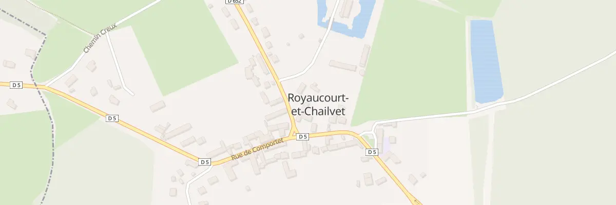 Plan du 4B Rue de la Fontaine à Royaucourt-et-Chailvet