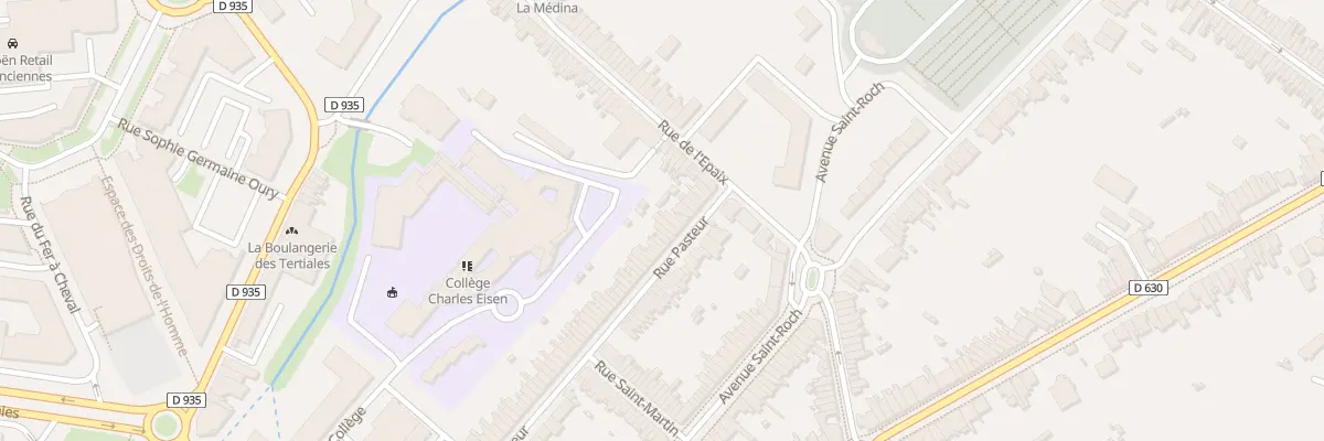 Plan du 99 Rue Pasteur à Valenciennes