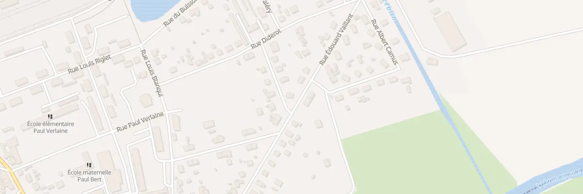 Plan du 25 Rue Edouard Vaillant à Migennes