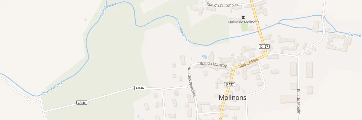 Plan du 10 Rue du Martroy à Molinons