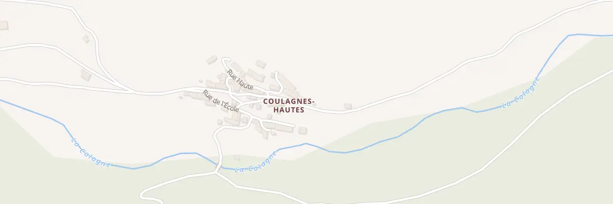 Plan du 5198 Coulagnes Hautes à Monts-de-Randon