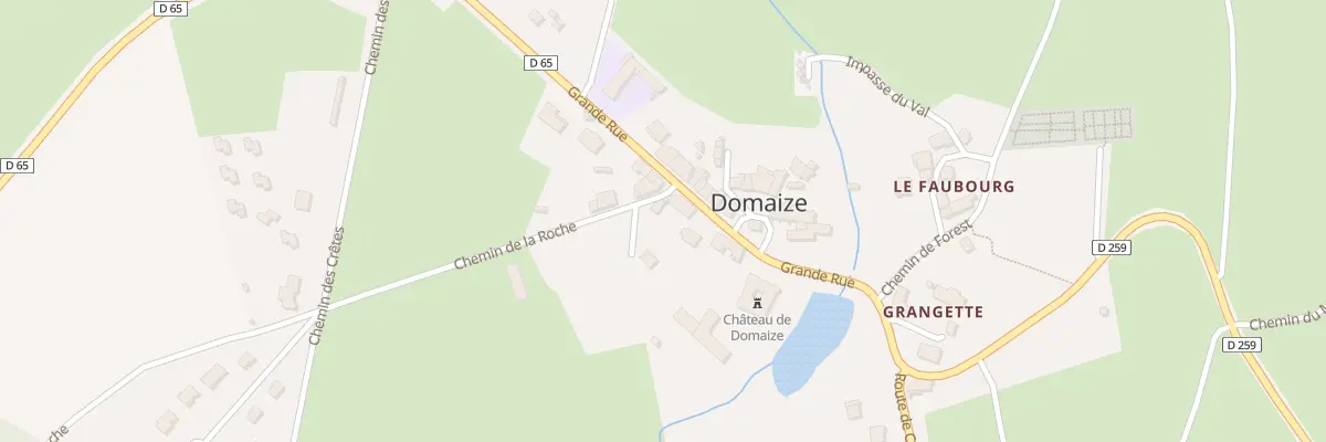 Plan du 5029 Bourg de Domaize à Domaize