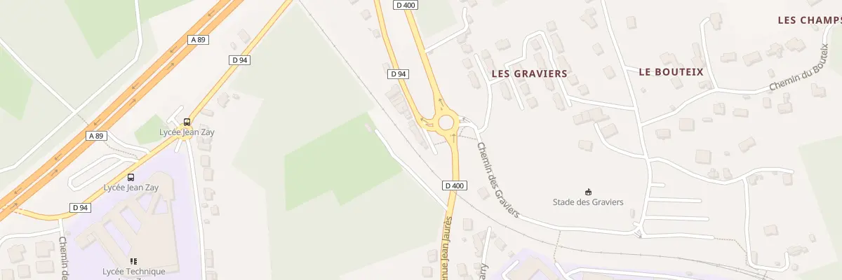Plan du 2 Rue Jean Zay à Thiers