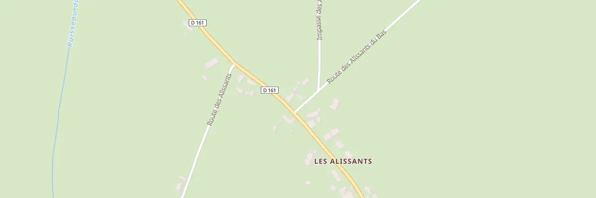 Plan du 1 Rte des Alissants du Bas à Mercy