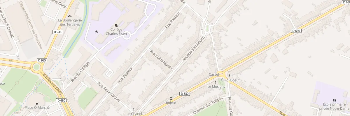 Plan du 25 Rue Saint-martin à Valenciennes