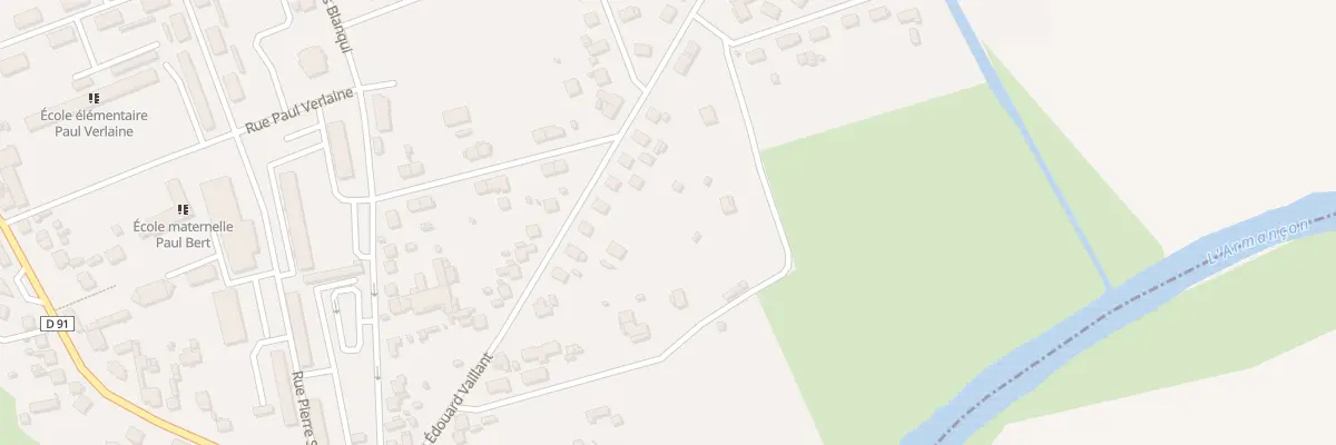 Plan du 28 Rue Edouard Vaillant à Migennes