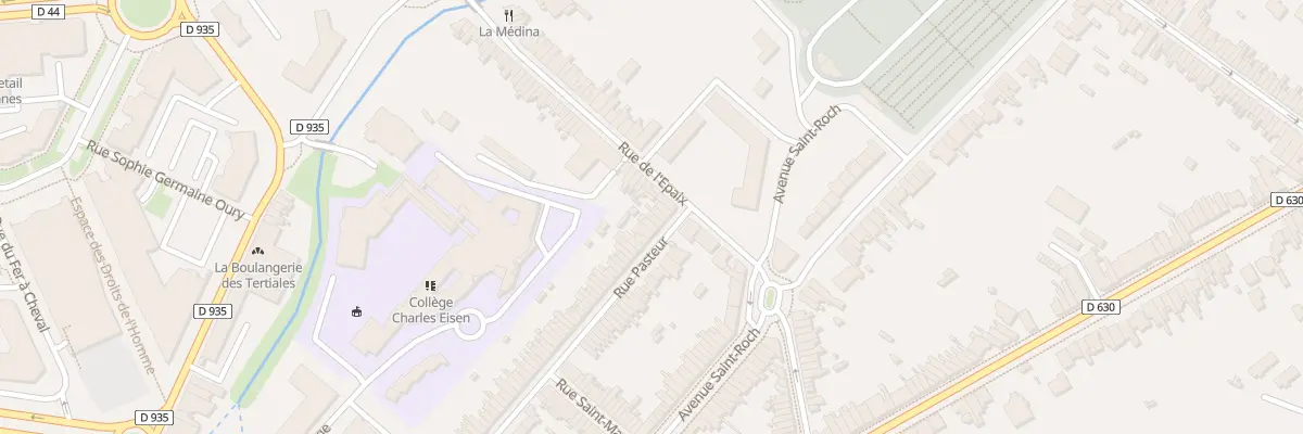 Plan du 109 Rue Pasteur à Valenciennes
