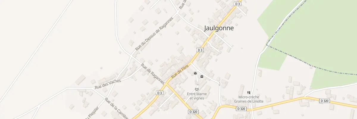 Plan du 13 Rue de Fère à Jaulgonne