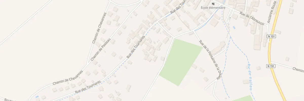 Plan du 13 Le Village à Vallan