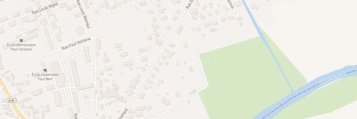 Plan du 32 Rue Edouard Vaillant à Migennes