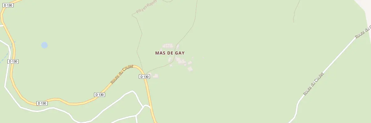Plan de Mas de Gay à Saint-Maurice-Navacelles