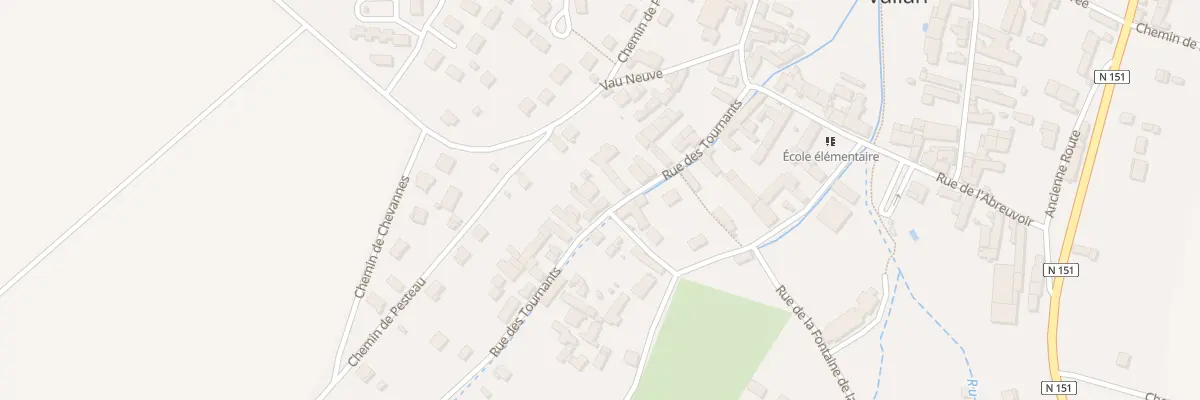 Plan du 14 Rue des Tournants à Vallan