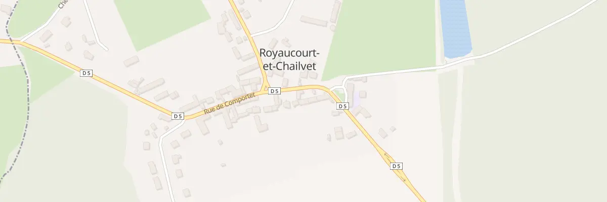 Plan du 16 Rue de Comportet à Royaucourt-et-Chailvet