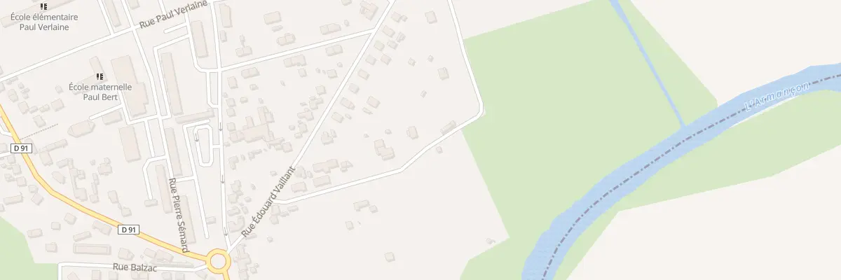 Plan du 14B Rue Edouard Vaillant à Migennes