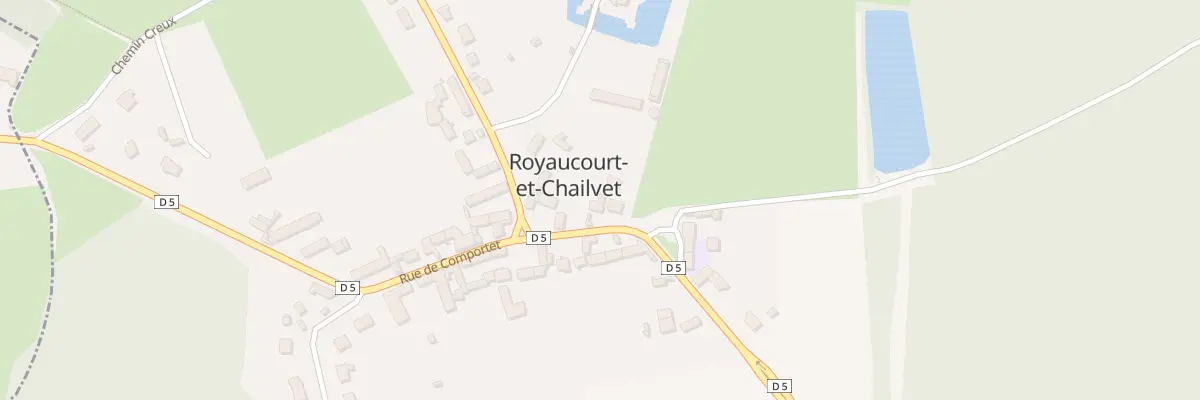 Plan du 11 Rue de Comportet à Royaucourt-et-Chailvet