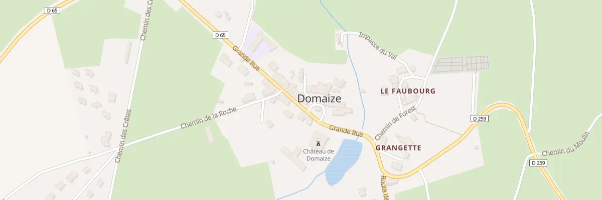 Plan du 5016 Bourg de Domaize à Domaize