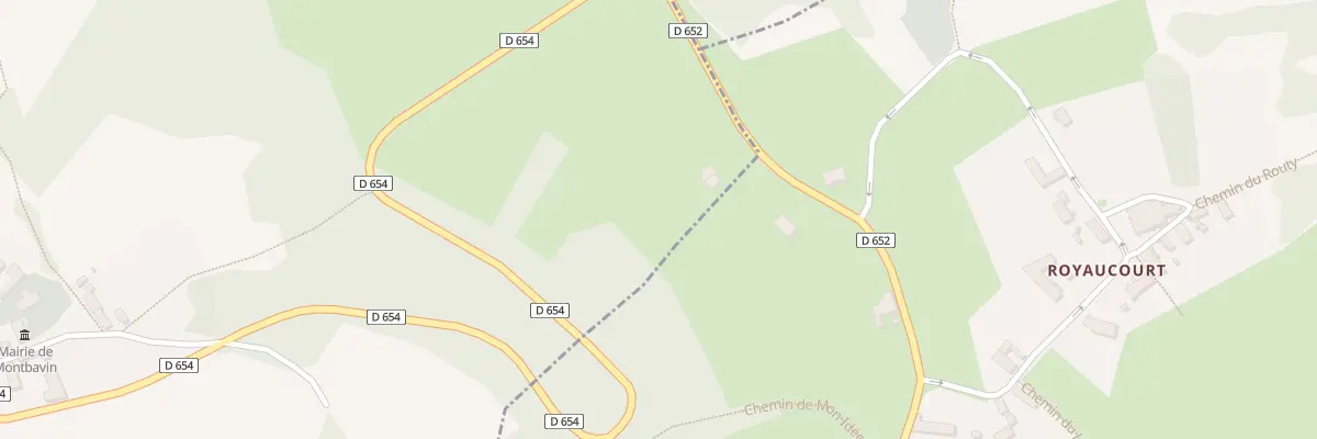 Plan du 5001 Les Rolaines à Montbavin