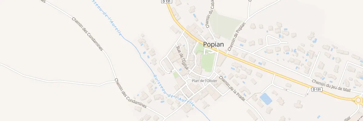 Plan du 9 Rue de l’Eglise à Popian
