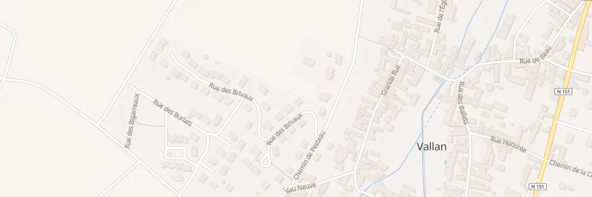 Plan du 270 Les Brivaux à Vallan