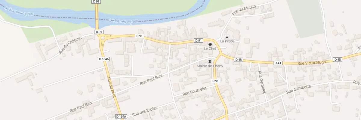 Plan du 8 Rue Paul Bert à Cheny