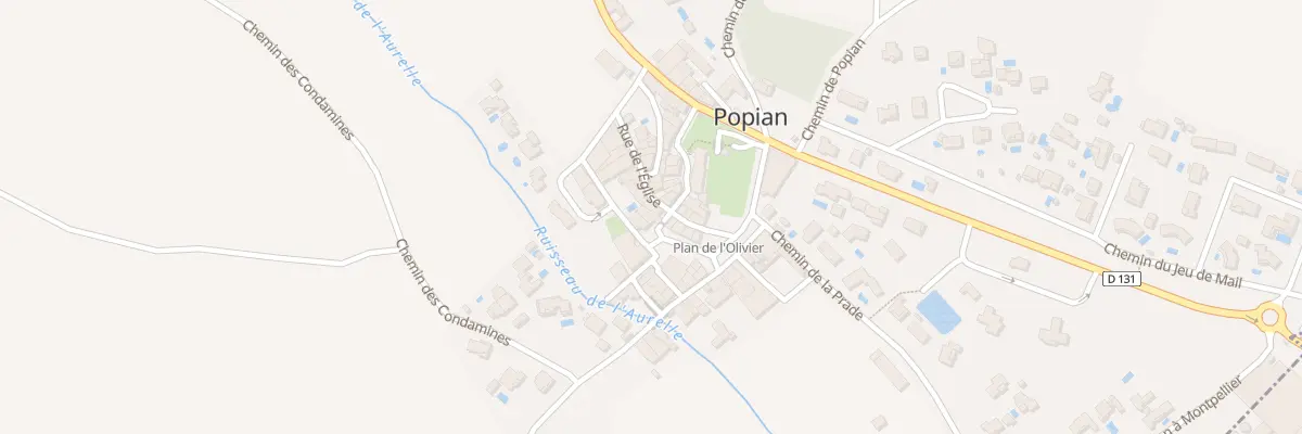 Plan du 1 Rue de l’Eglise à Popian
