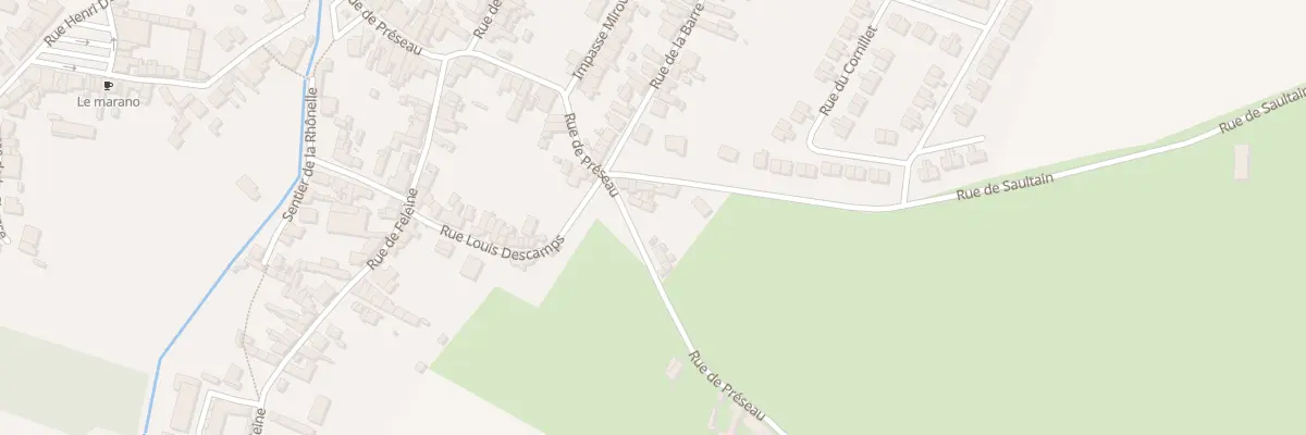 Plan du 25 Rue de Preseau à Aulnoy-lez-Valenciennes