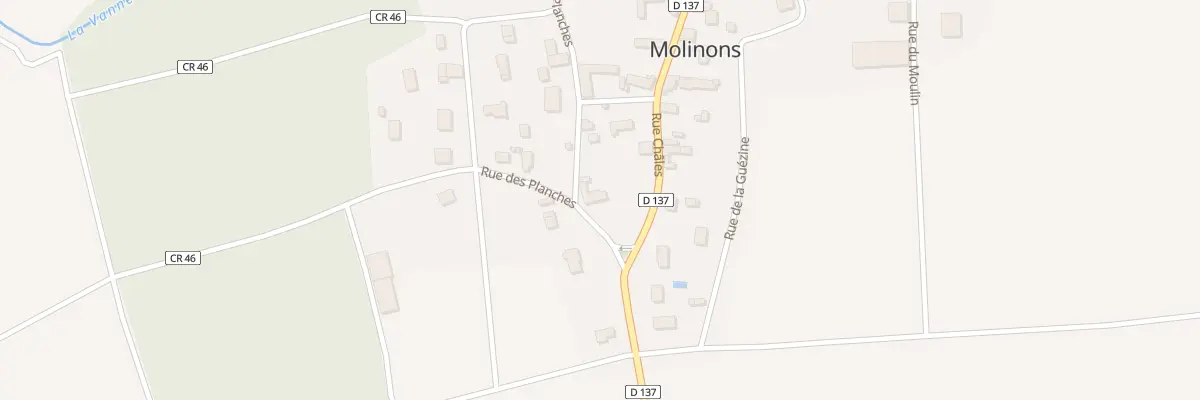 Plan du 5 Rue des Planches à Molinons