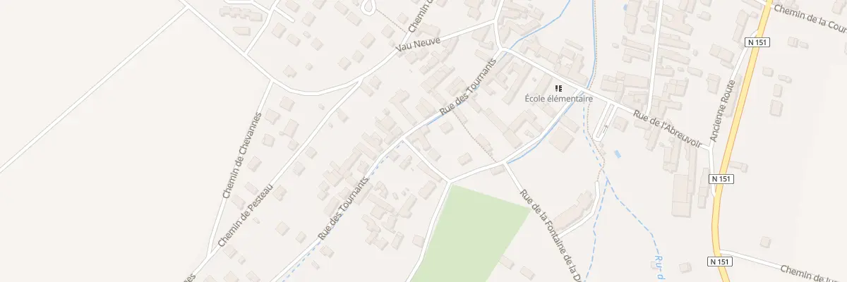 Plan du 8 Rue de la Fontaine des Buisson à Vallan