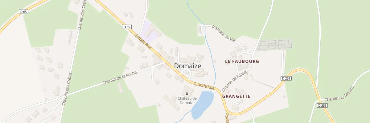 Plan du 5013 Bourg de Domaize à Domaize