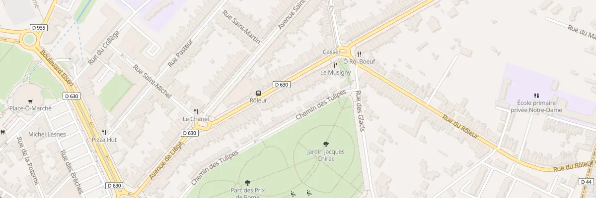 Plan du 66 Av de Liège à Valenciennes