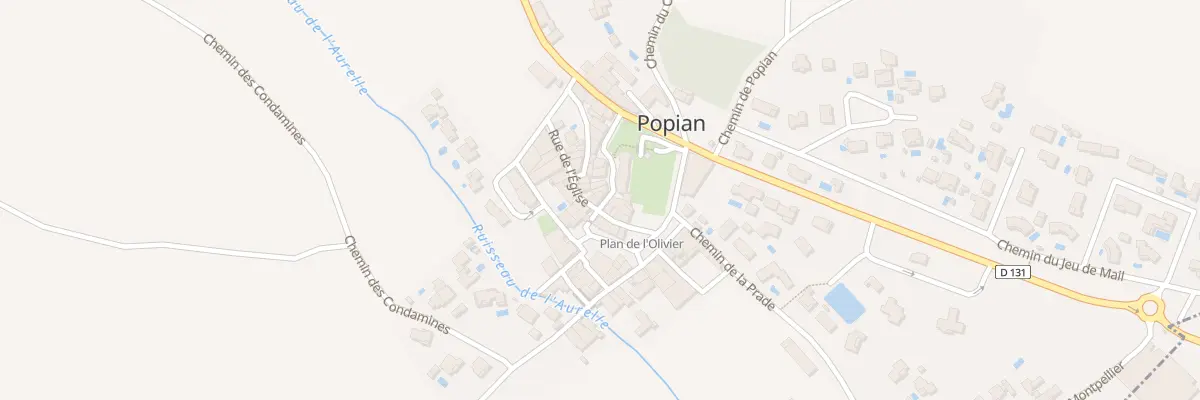 Plan du 16 Rue de la Calade à Popian