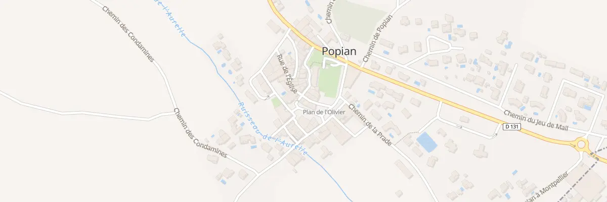 Plan du 3 Rue de l’Olivier à Popian