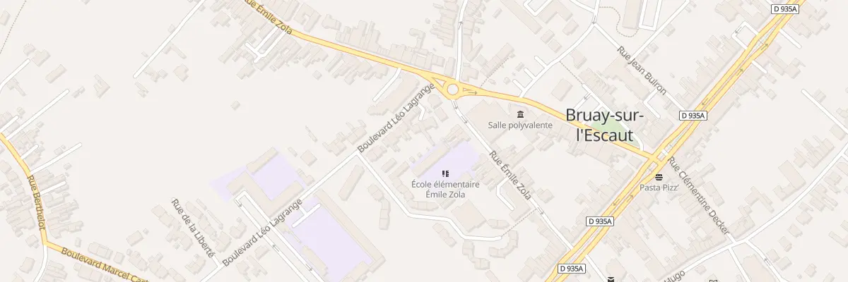 Plan du 4 Rue E Zola Cour Delbove à Bruay-sur-l’Escaut