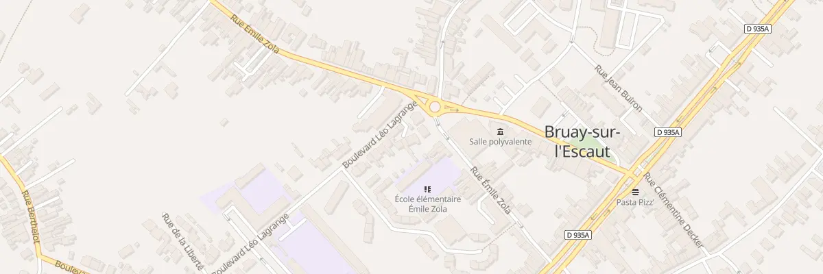 Plan du 2 Rue E Zola Cour Delbove à Bruay-sur-l’Escaut