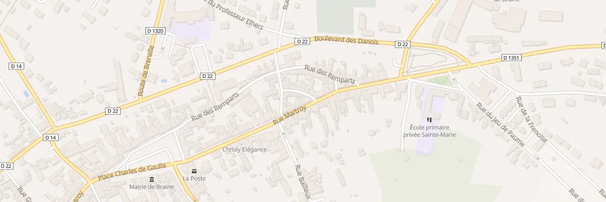 Plan du 93 Rue du Martroy à Braine