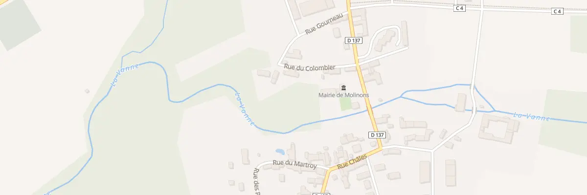 Plan du 1 Rue du Colombier à Molinons