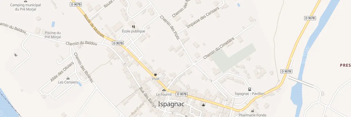 Plan du 15 Che des Plots à Ispagnac